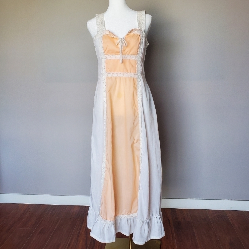 Vintage 70s Gunne Sax Inspired Cottagecore Prairie Laura Ingalls Farm Grandma